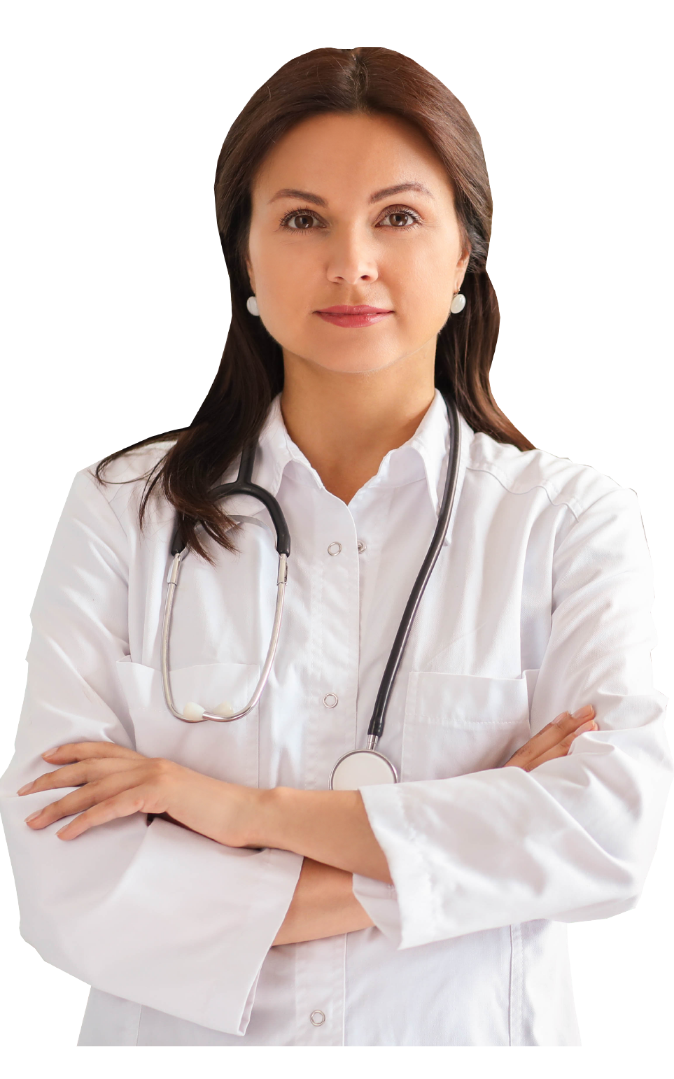 lady doctor with stethoscope